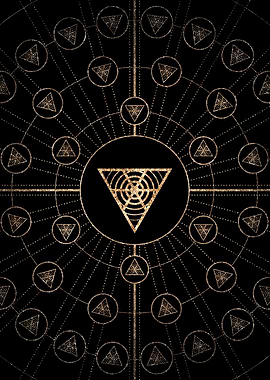 Black and Gold Magic Seal