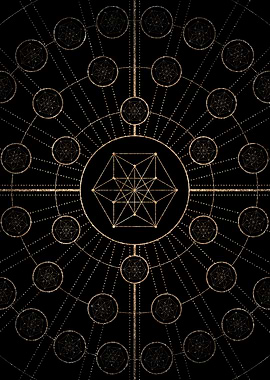 Black and Gold Magic Seal