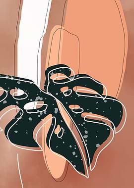 Monstera Tropical plant