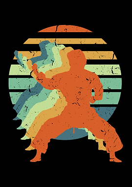 Karate Retro Vintage