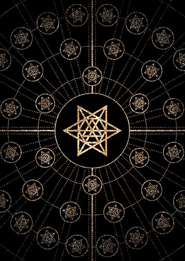 Black and Gold Magic Seal