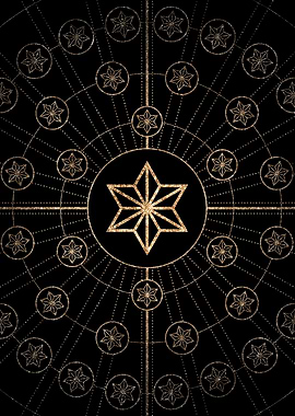 Black and Gold Magic Seal