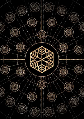 Black and Gold Magic Seal