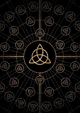 Black and Gold Magic Seal