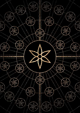 Black and Gold Magic Seal