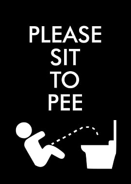 Please Sit Funny Bathroom