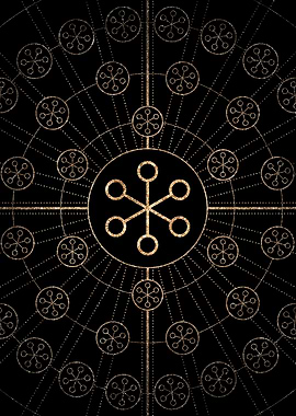 Black and Gold Magic Seal