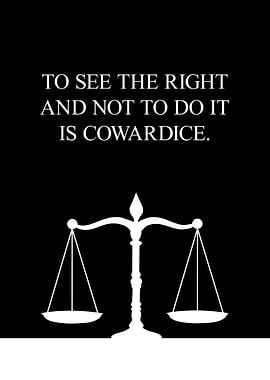 Do not be a coward