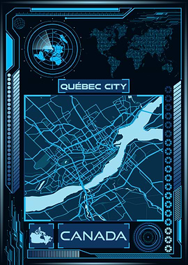 QUEBEC CITY MAP CANADA