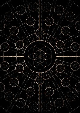 Black and Gold Magic Seal