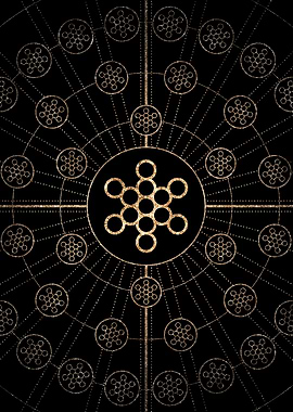 Black and Gold Magic Seal