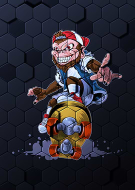 Monkey Skateboard