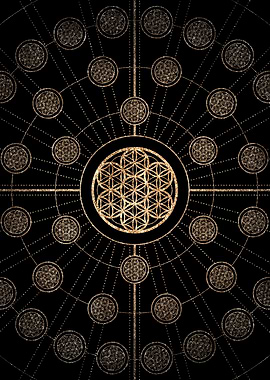 Black and Gold Magic Seal