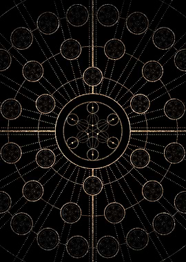 Black and Gold Magic Seal