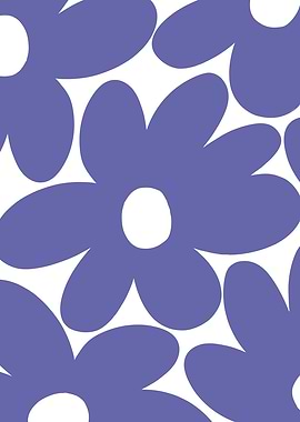 Daisy Flowers Very Peri 1