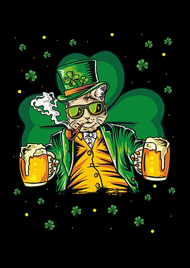 Saint Pattys Day Cat Lover