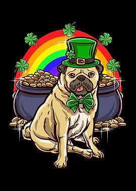 Saint Pattys Day Dog Irish