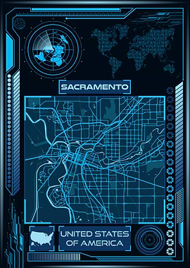 SACRAMENTO MAP USA