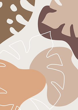 Modern Minimalist leaves