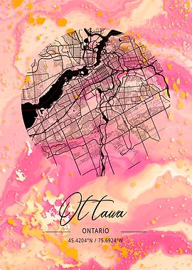 Ottawa City Map Canada