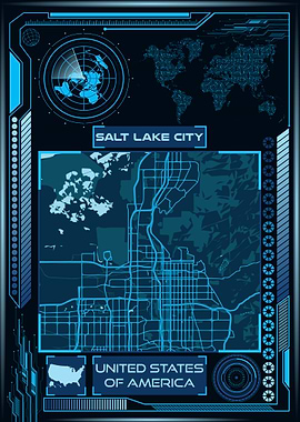 SALT LAKE CITY MAP USA