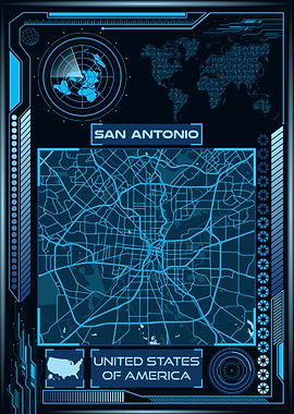 SAN ANTONIO MAP USA