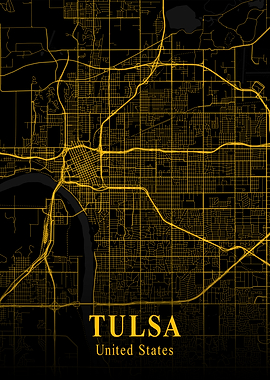 Tulsa Gold City Map