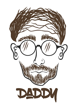 daddy hand drawn