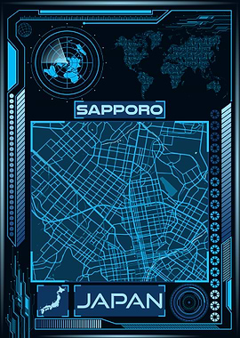 SAPPORO MAP JAPAN