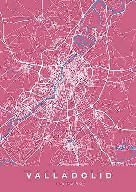 VALLADOLID Map SPAIN