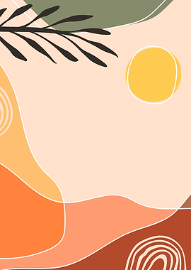 Colorful Nature Palm leaf