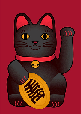 Black Lucky Cat