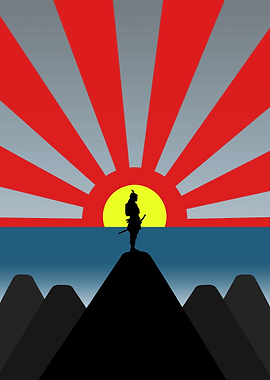 Samurai warrior silhouette