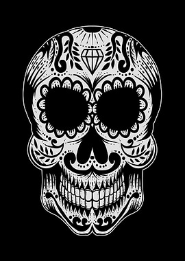 Mexican skull decoration