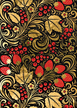 Gold Russian Khokhloma