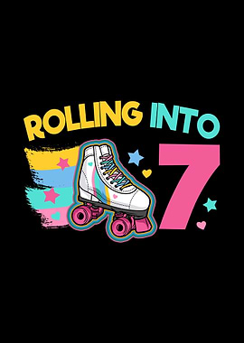 7th Birthday Roller Skates