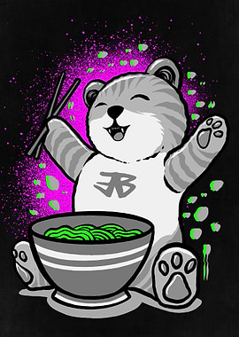 Kawaii Ramen Cat