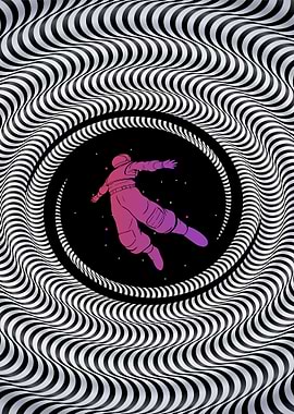 Astronaut Optical Illusion
