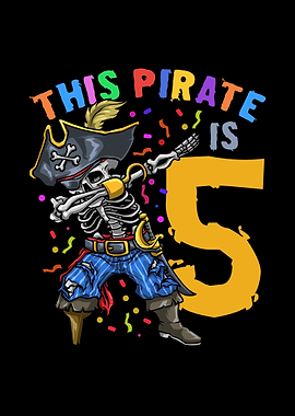 5th Birthday Pirate Dabbin