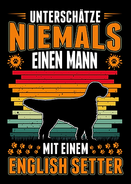 English Setter Mann Englis