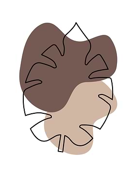 Tropical contemporary leaf