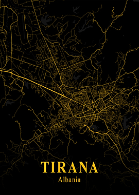 TIRANA GOLD CITY MAP