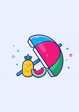 Umbrella With Pineapple