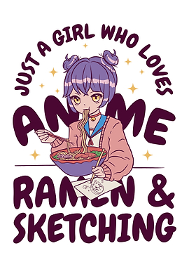 Anime Ramen and Sketching