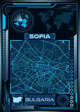 SOFIA MAP BULGARIA