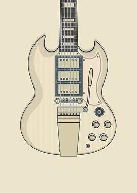 3 Pickup Solid Guitar
