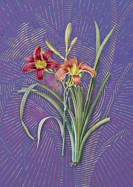 Orange Day Lily Violet