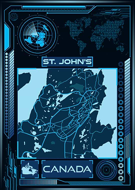 ST JOHNS MAP CANADA