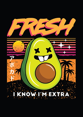 Summer Retro Avocado