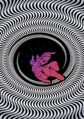 Astronaut Optical Illusion